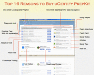 uCertify PrepKit for CompTIA exam SY0-101 screenshot